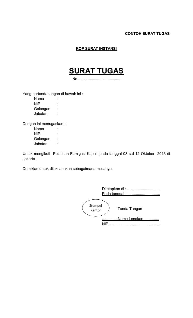 Detail Contoh Surat Tugas Wartawan Nomer 10