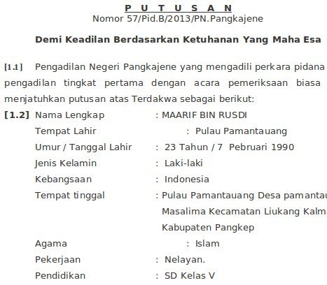 Detail Contoh Surat Tuntutan Pidana Nomer 30