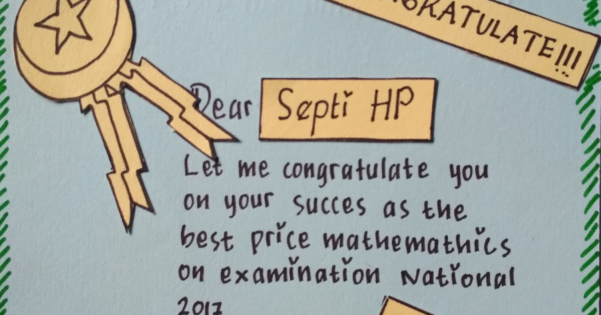 Detail Contoh Surat Ucapan Selamat Dalam Bahasa Inggris Nomer 5