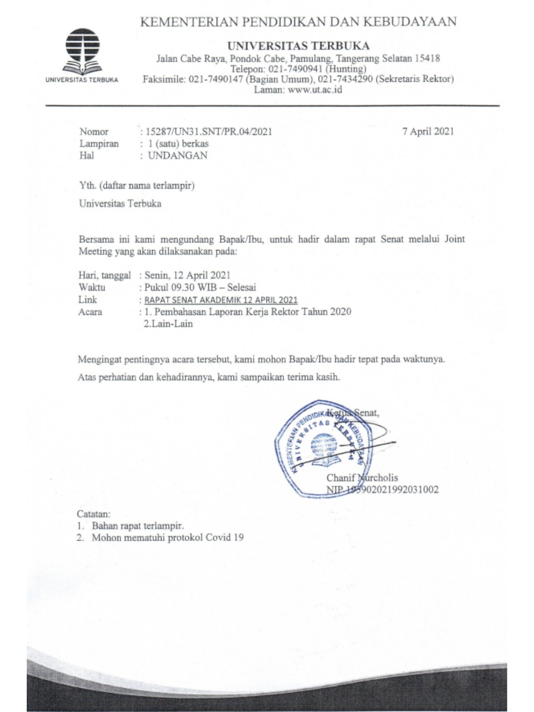 Detail Contoh Surat Udangan Nomer 53