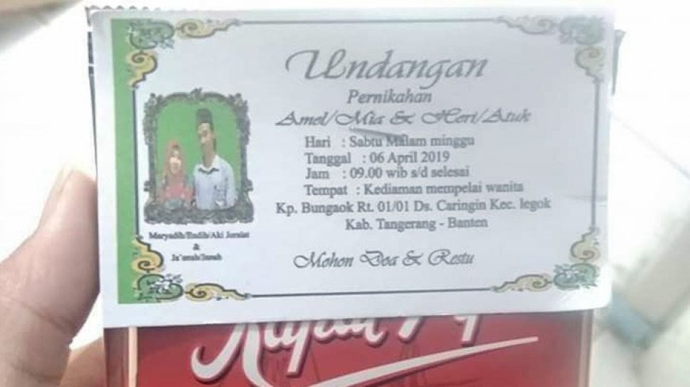 Detail Contoh Surat Undang Pernikahan Nomer 22