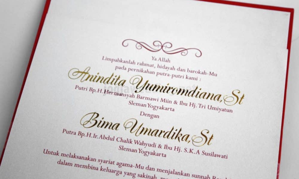 Detail Contoh Surat Undang Pernikahan Nomer 43