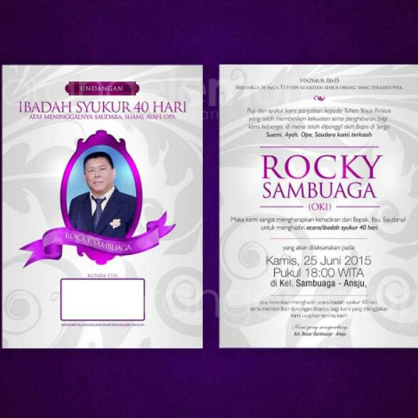 Contoh Surat Undangan 40 Hari - 56+ Koleksi Gambar