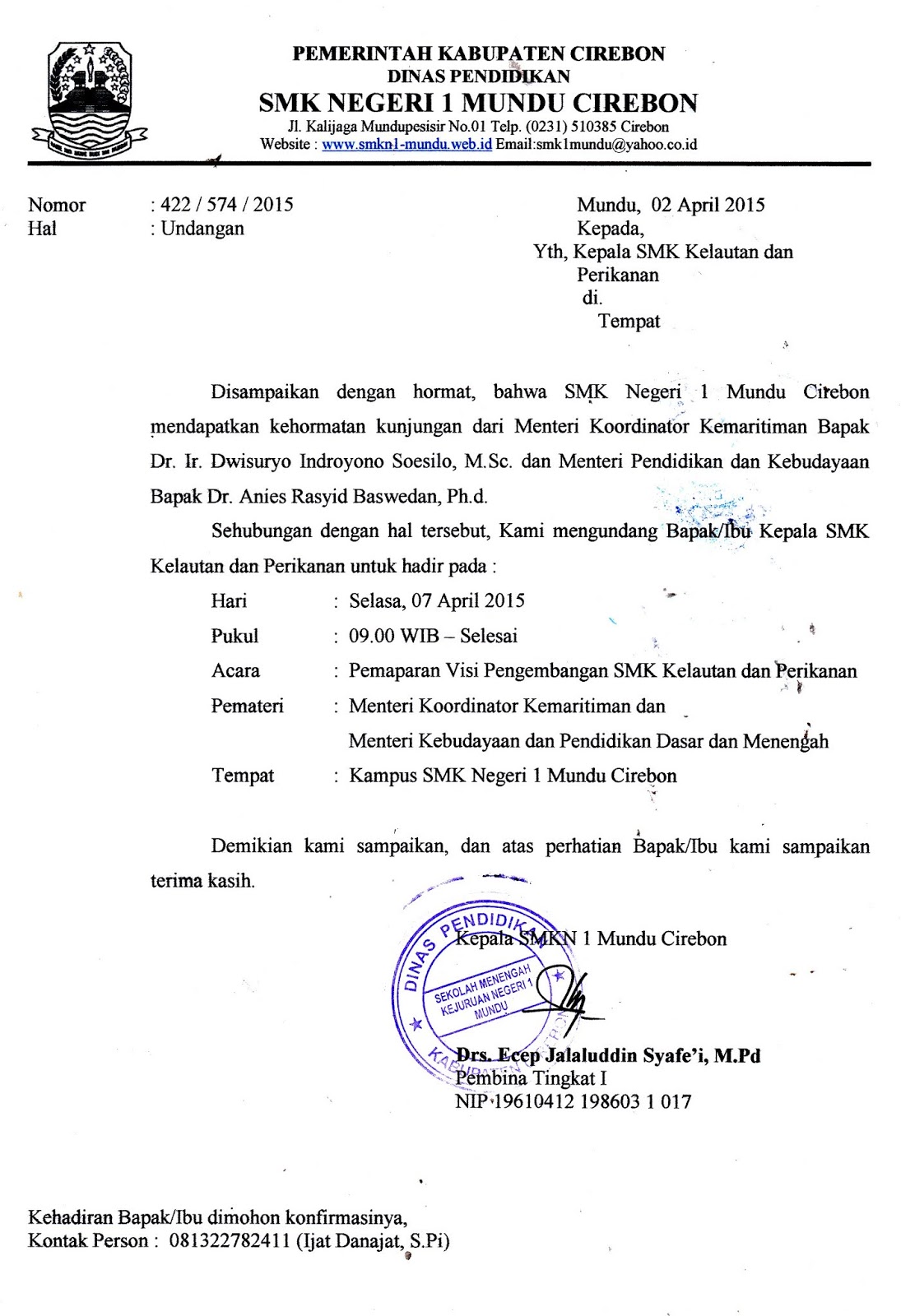 Detail Contoh Surat Undangan Dari Sekolah Nomer 15