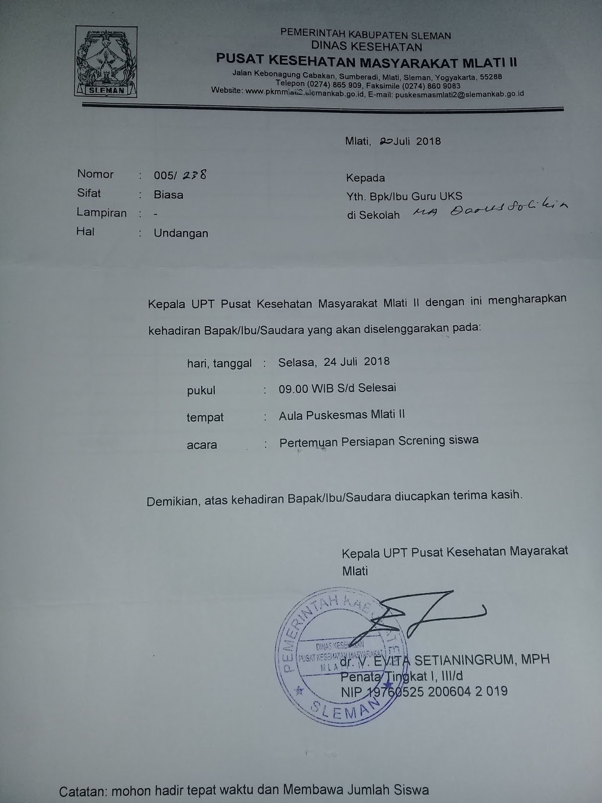 Detail Contoh Surat Undangan Dari Sekolah Nomer 36