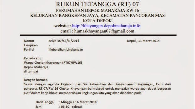 Detail Contoh Surat Undangan Gotong Royong Nomer 19