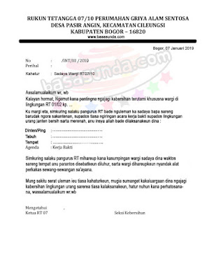 Detail Contoh Surat Undangan Gotong Royong Nomer 22