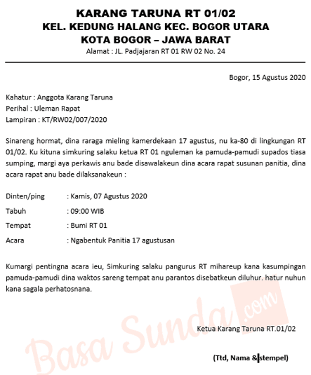 Detail Contoh Surat Undangan Gotong Royong Nomer 51