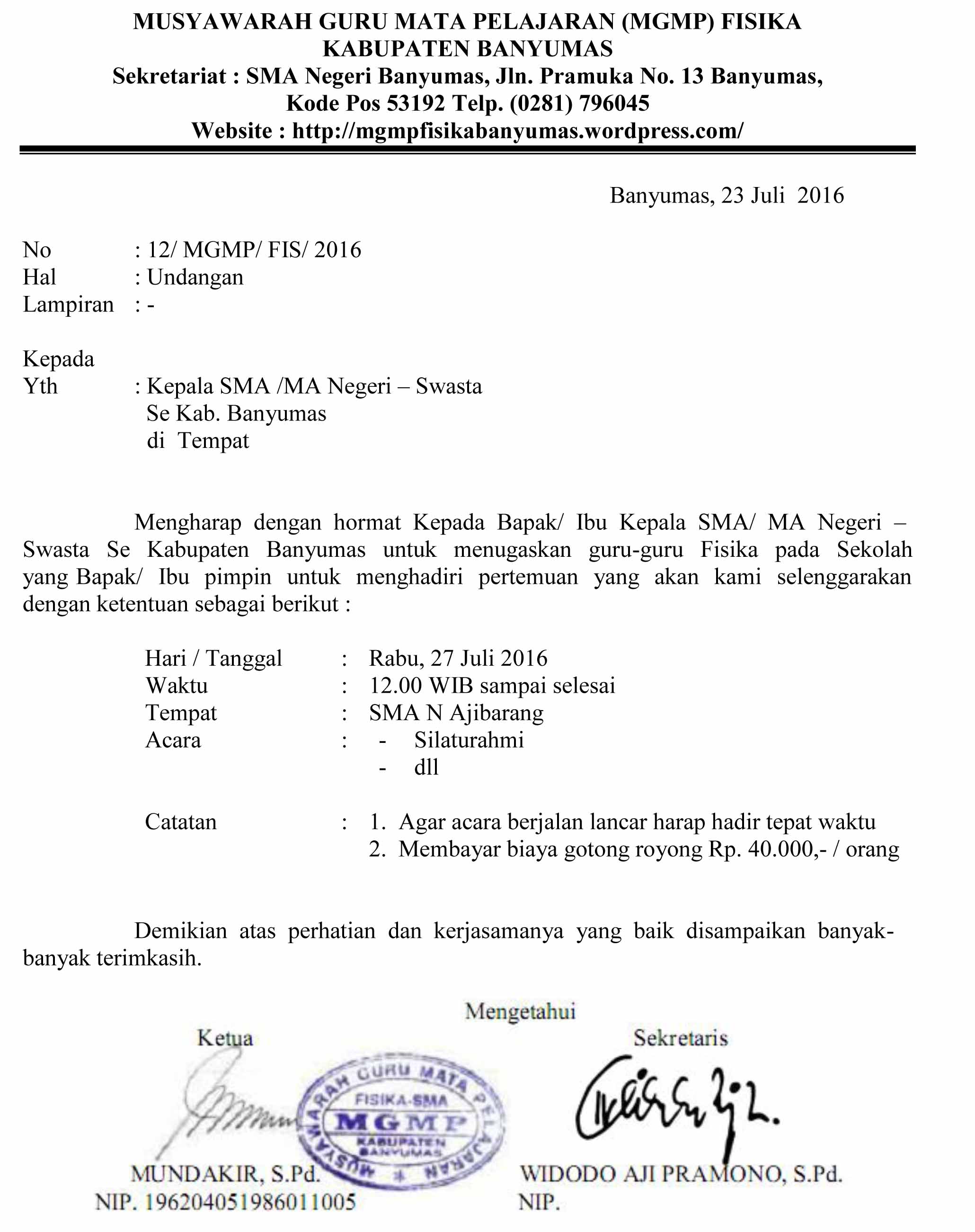 Detail Contoh Surat Undangan Gotong Royong Koleksi Nomer 56