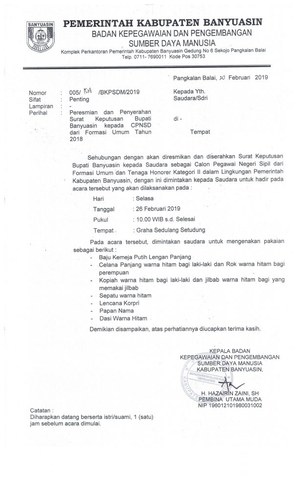 Detail Contoh Surat Undangan Kepada Bupati Nomer 10