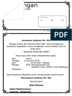 Detail Contoh Surat Undangan Khataman Al Quran Nomer 10