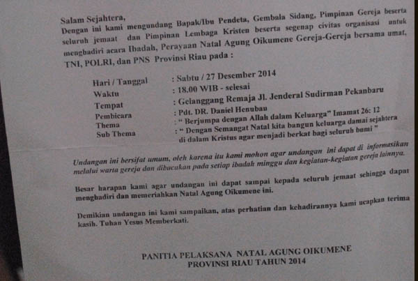 Detail Contoh Surat Undangan Natal Nomer 43