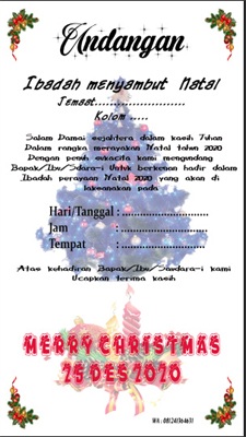 Detail Contoh Surat Undangan Natal Nomer 50