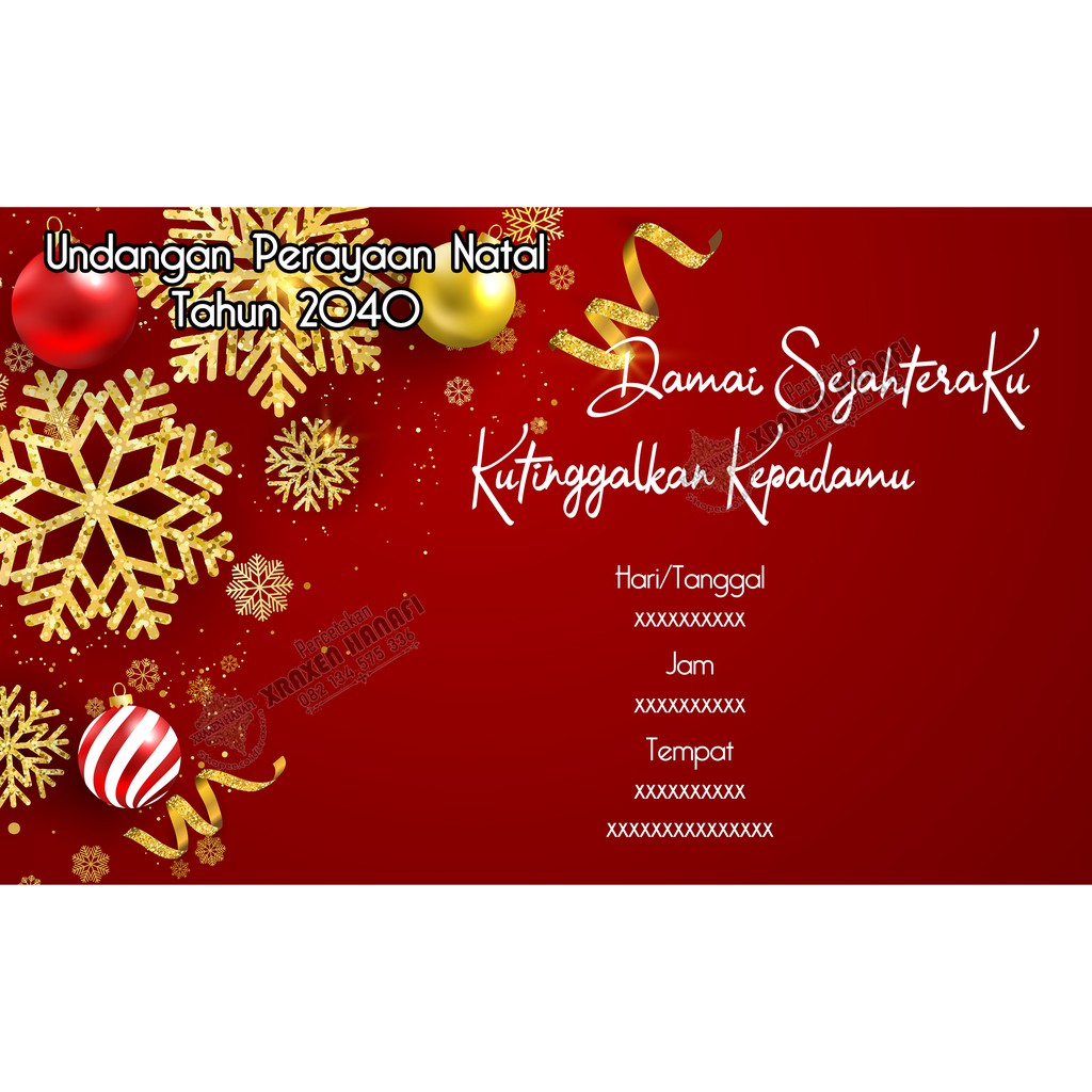 Detail Contoh Surat Undangan Natal Resmi Nomer 48