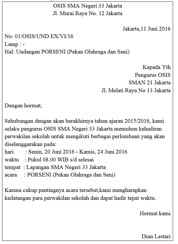 Detail Contoh Surat Undangan Olahraga Nomer 22