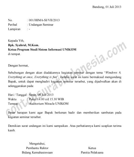 Detail Contoh Surat Undangan Panitia Pernikahan Nomer 30