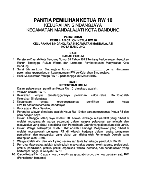 Detail Contoh Surat Undangan Pemilihan Ketua Rt Nomer 38