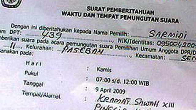 Detail Contoh Surat Undangan Pemilu Nomer 4