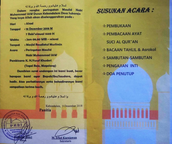 Detail Contoh Surat Undangan Pengajian Doc Nomer 26