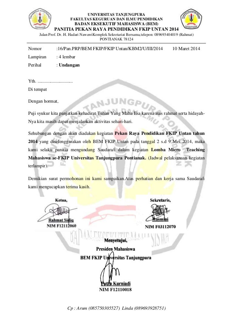 Detail Contoh Surat Undangan Perlombaan Nomer 2