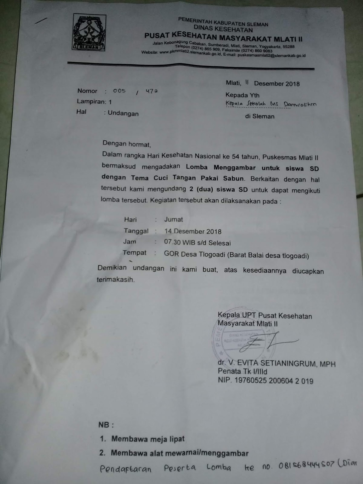 Detail Contoh Surat Undangan Perlombaan Nomer 12