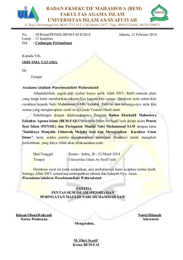 Detail Contoh Surat Undangan Perlombaan Nomer 28