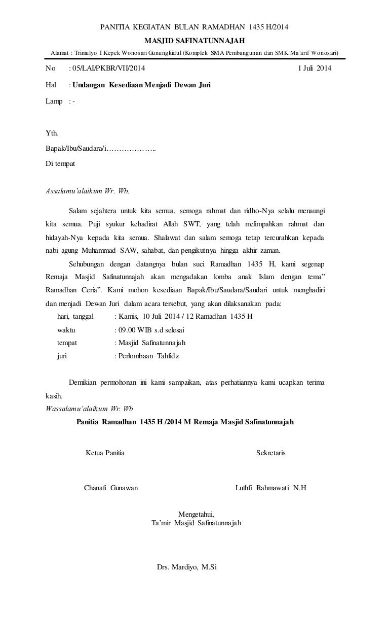 Detail Contoh Surat Undangan Perlombaan Nomer 29
