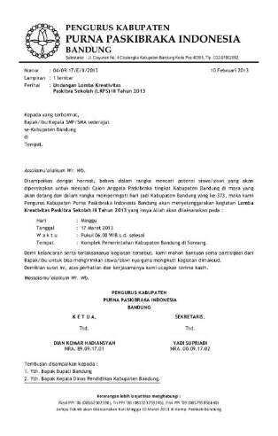 Detail Contoh Surat Undangan Perlombaan Nomer 47