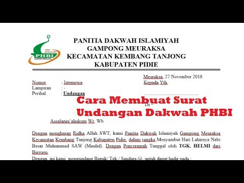 Detail Contoh Surat Undangan Phbi Nomer 20