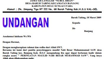 Detail Contoh Surat Undangan Phbi Nomer 52