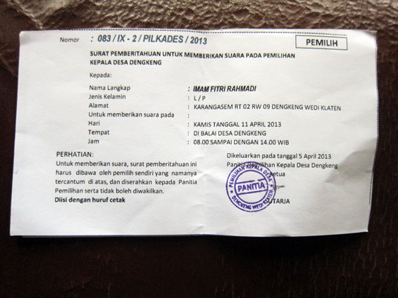 Detail Contoh Surat Undangan Pilkades Nomer 17