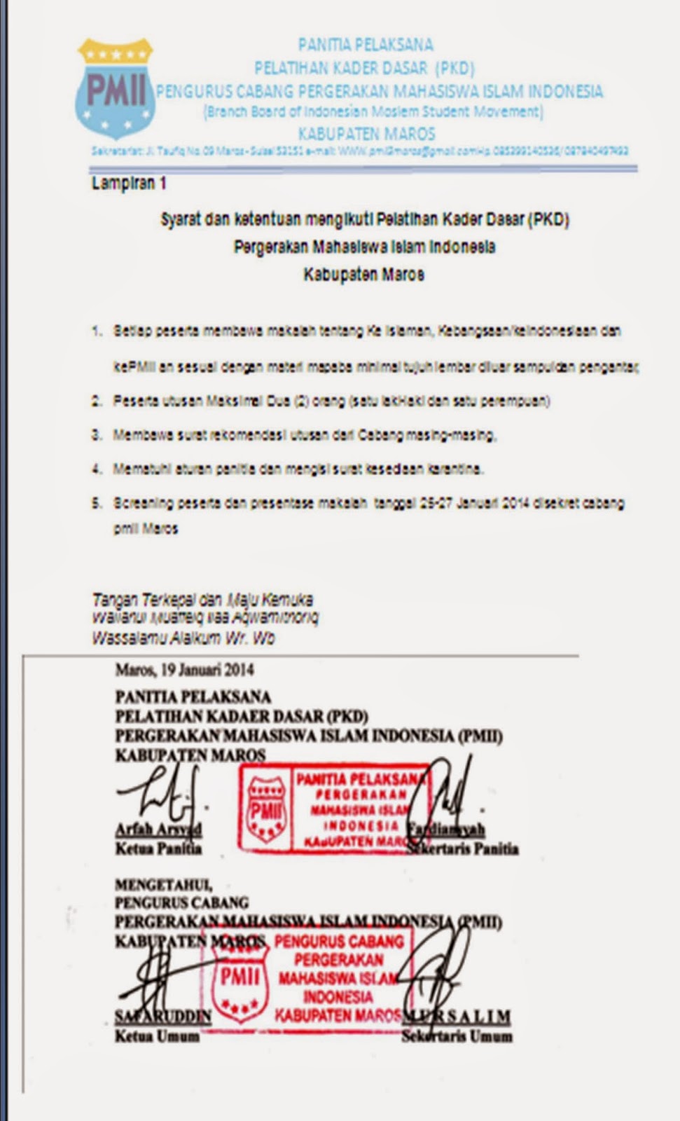 Detail Contoh Surat Undangan Pmii Nomer 30