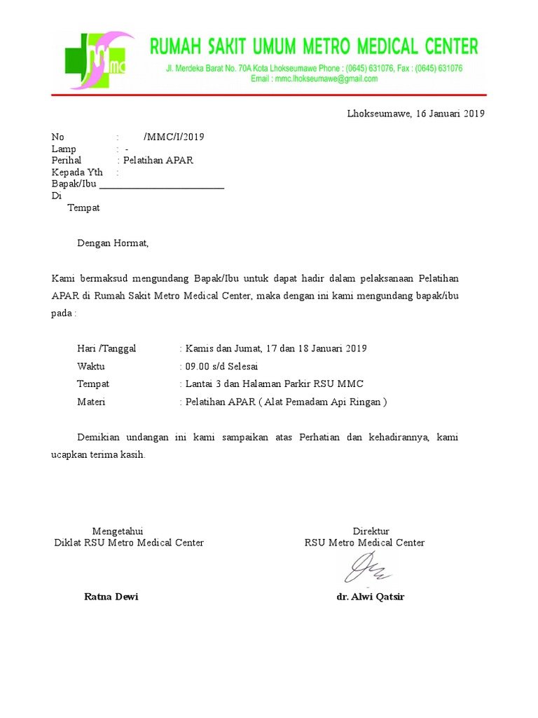 Detail Contoh Surat Undangan Rapat Kantor Nomer 28