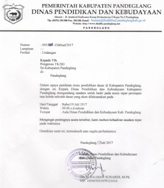 Detail Contoh Surat Undangan Rapat Kantor Nomer 40