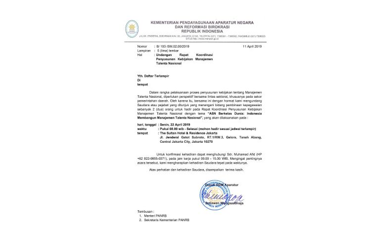 Detail Contoh Surat Undangan Rapat Kantor Nomer 42