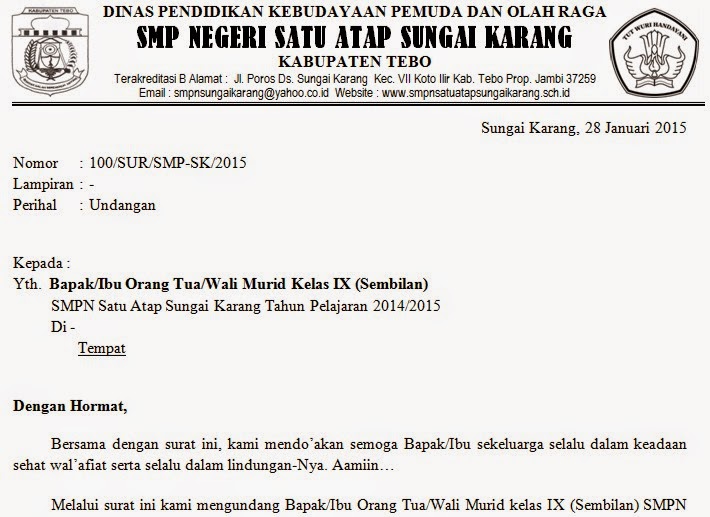 Detail Contoh Surat Undangan Rapat Kantor Nomer 50