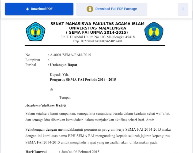 Detail Contoh Surat Undangan Rapat Organisasi Nomer 47