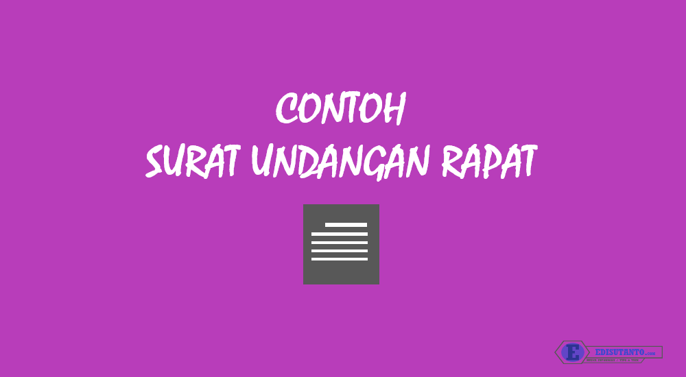 Detail Contoh Surat Undangan Rapat Warga Nomer 36