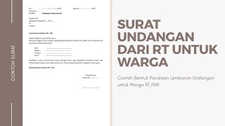 Detail Contoh Surat Undangan Rapat Warga Nomer 51