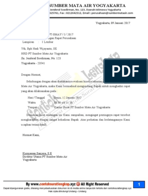 Detail Contoh Surat Undangan Rapatdoc Nomer 33