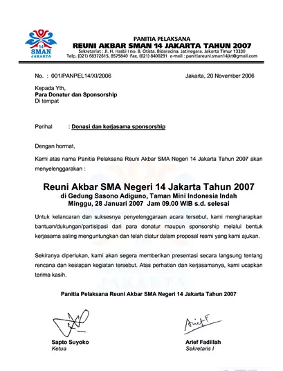 Detail Contoh Surat Undangan Reuni Sekolah Nomer 5