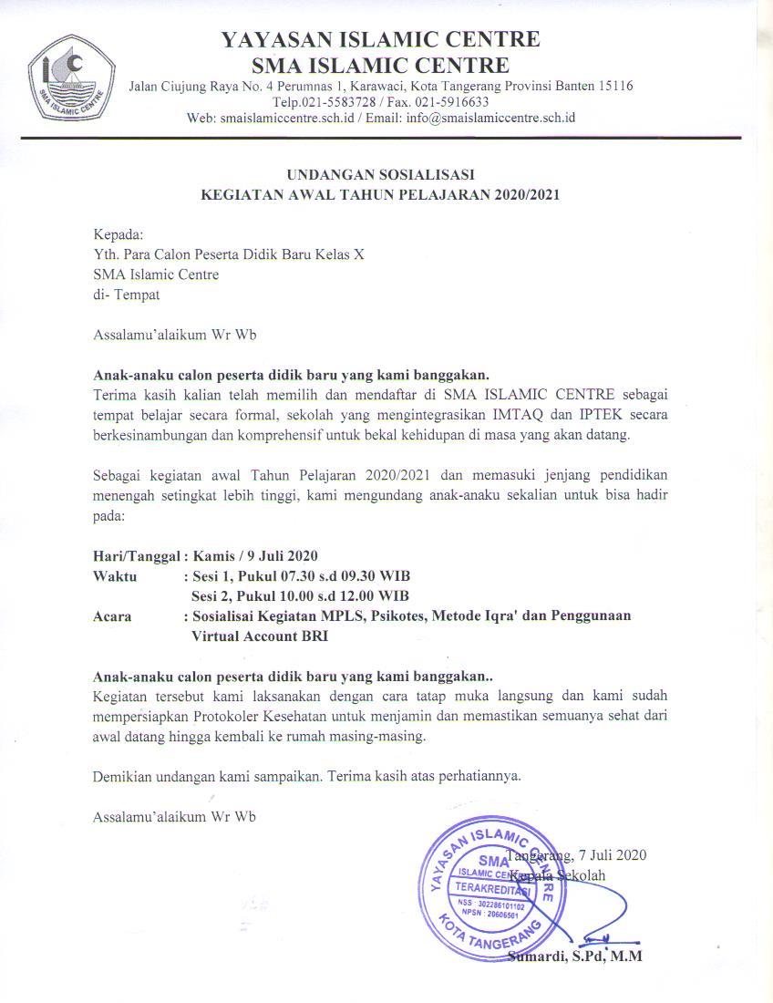 Detail Contoh Surat Undangan Sosialisasi Visi Misi Sekolah Koleksi Nomer 11