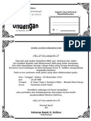 Detail Contoh Surat Undangan Tahlil Nomer 29