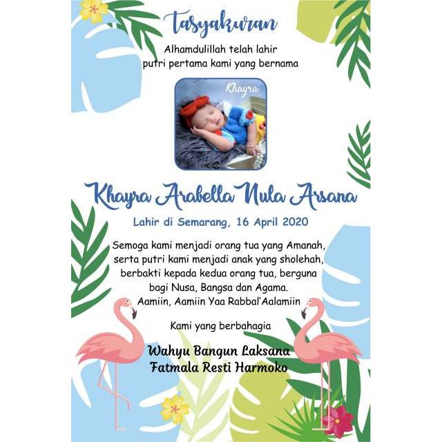 Contoh Surat Undangan Tasyakuran Kelahiran Anak - 55+ Koleksi Gambar