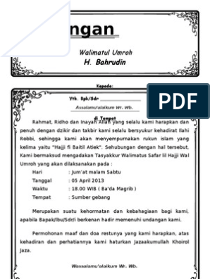 Detail Contoh Surat Undangan Walimatussafar Nomer 12