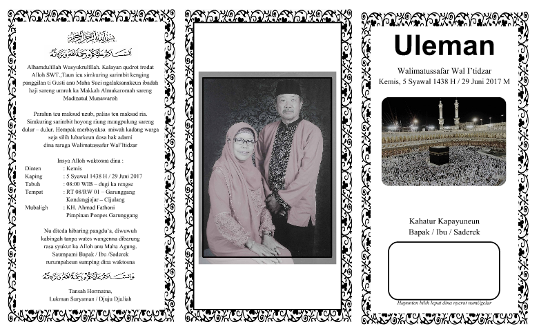 Detail Contoh Surat Undangan Walimatussafar Haji Nomer 39