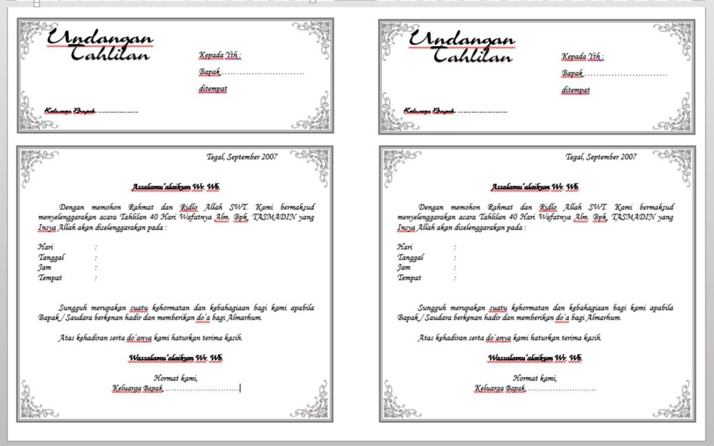 Detail Contoh Surat Undangan Walimatussafar Haji Nomer 43