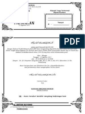 Detail Contoh Surat Undangan Walimatussafar Haji Nomer 51