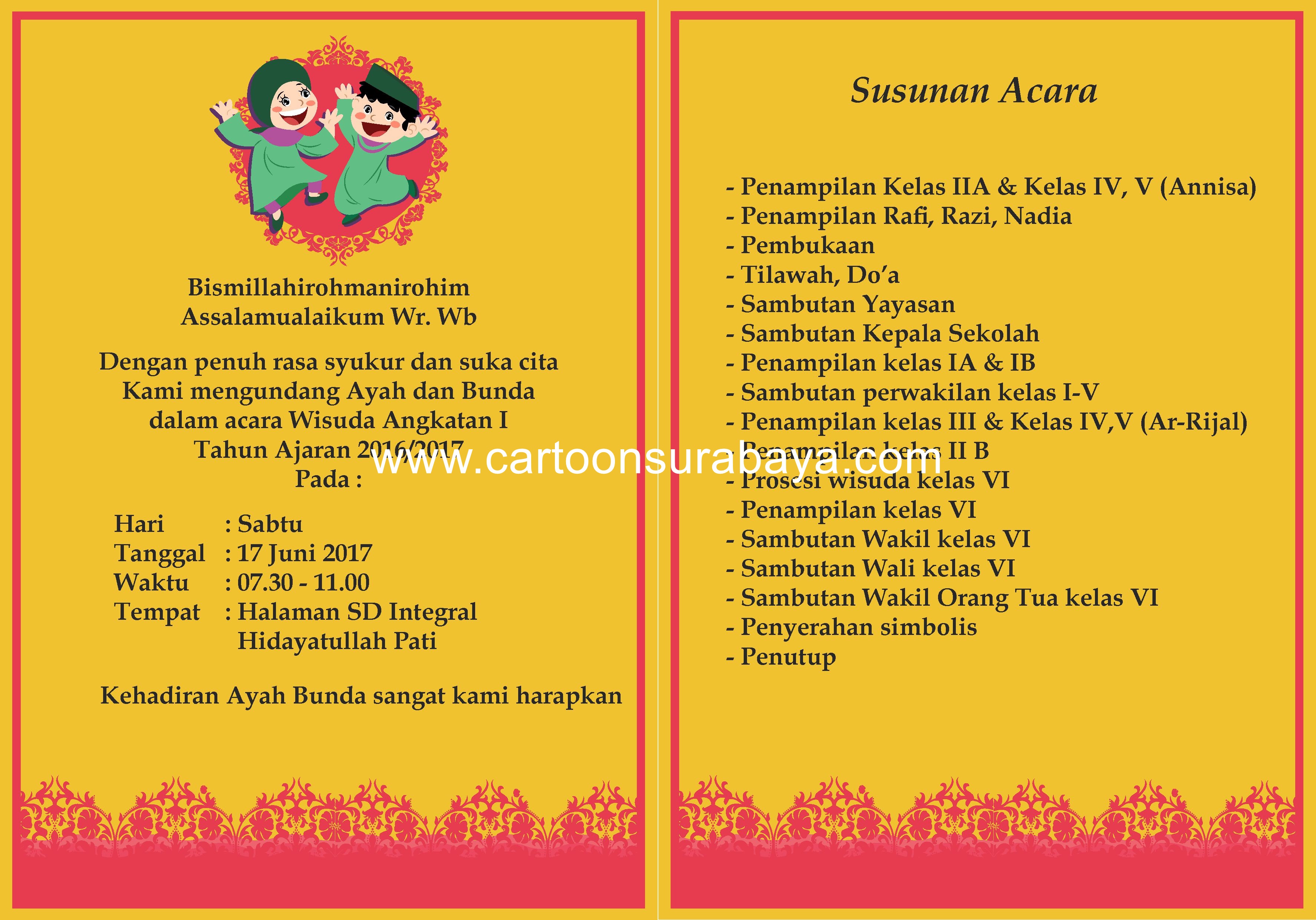 Detail Contoh Surat Undangan Wisuda Koleksi Nomer 31