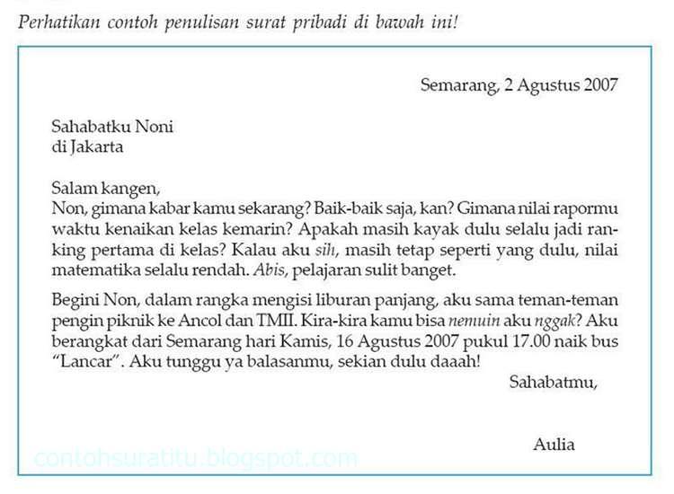 Detail Contoh Surat Untuk Diri Sendiri Nomer 8